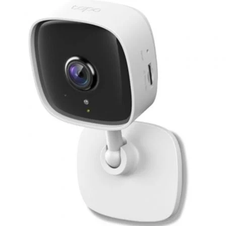 TP-Link Tapo TC60 Cámara de Vigilancia Wi-Fi 1080p con Visión Nocturna, Detección de Movimiento, Audio Bidireccional y Alarma de Luz y Sonido